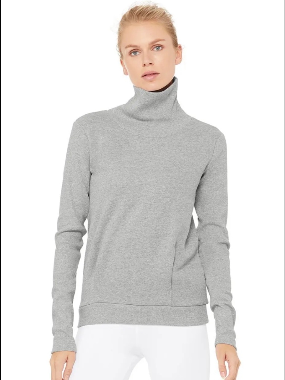 Alo Yoga Women's Clarity Long Sleeve Top - Dove Grey Heather